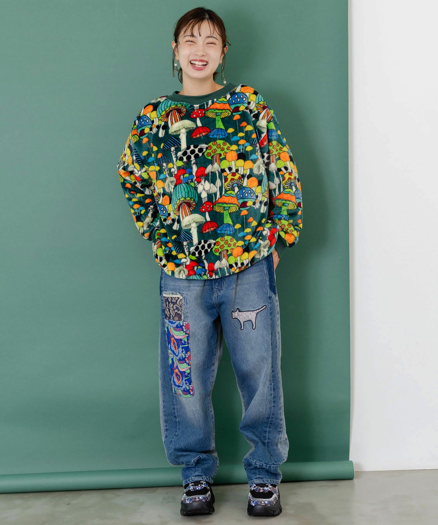 153696：スカラー柄展開フランネルプルオーバーの通販-ScoLar