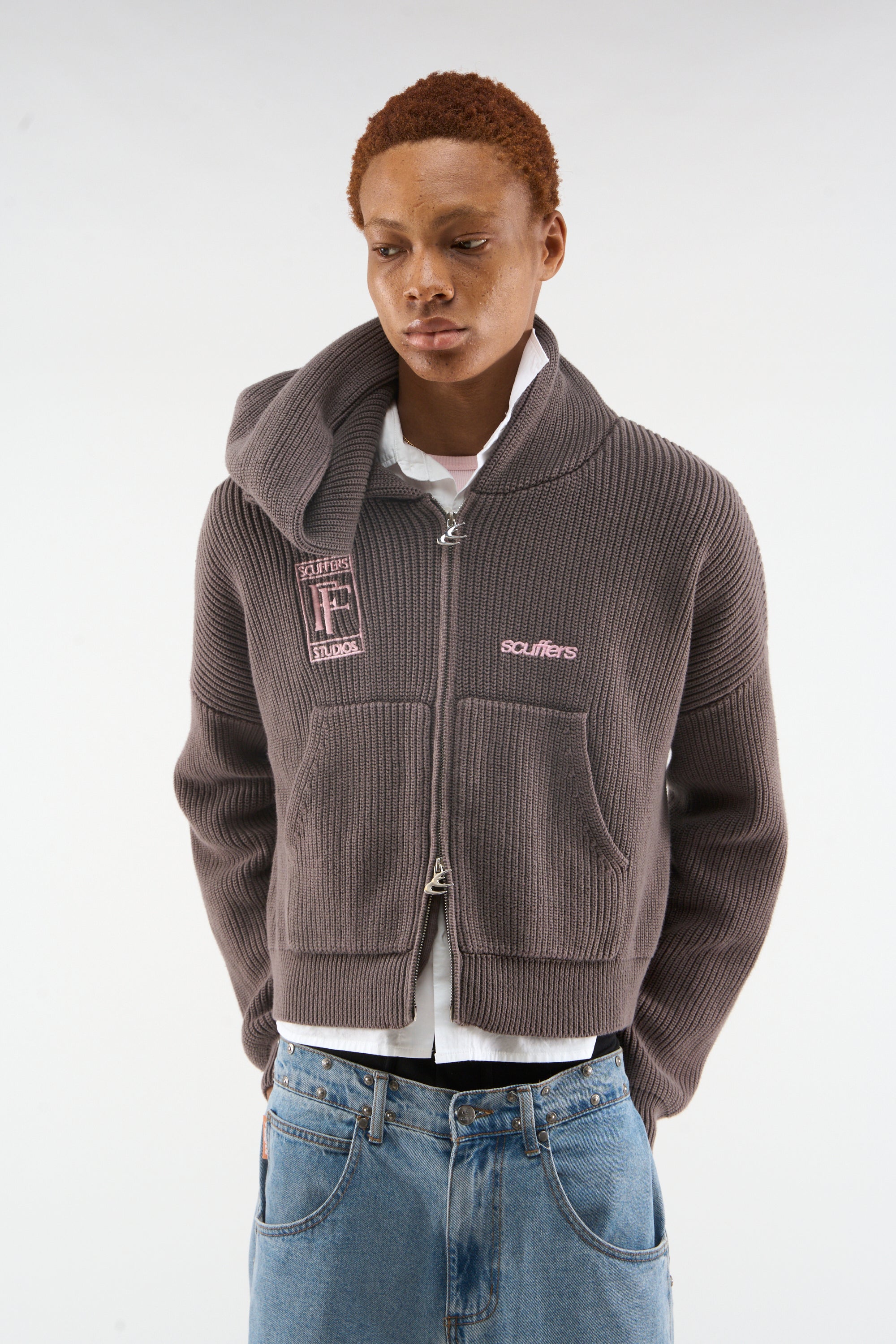 Signal Brown Knit Zipper – Scuffers