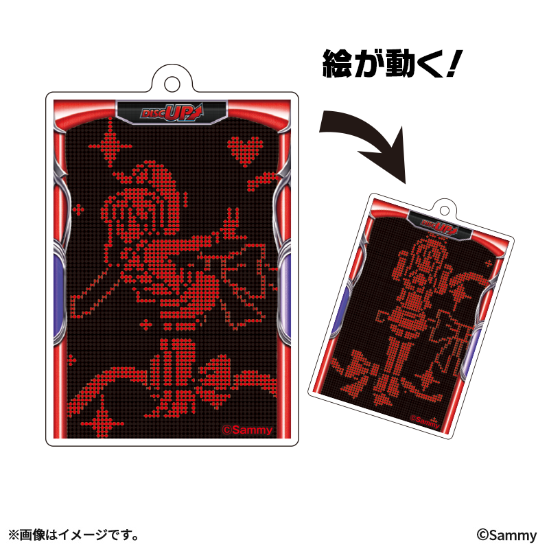 DISC UP 動くアクリルキーホルダー（ドットシンディ）