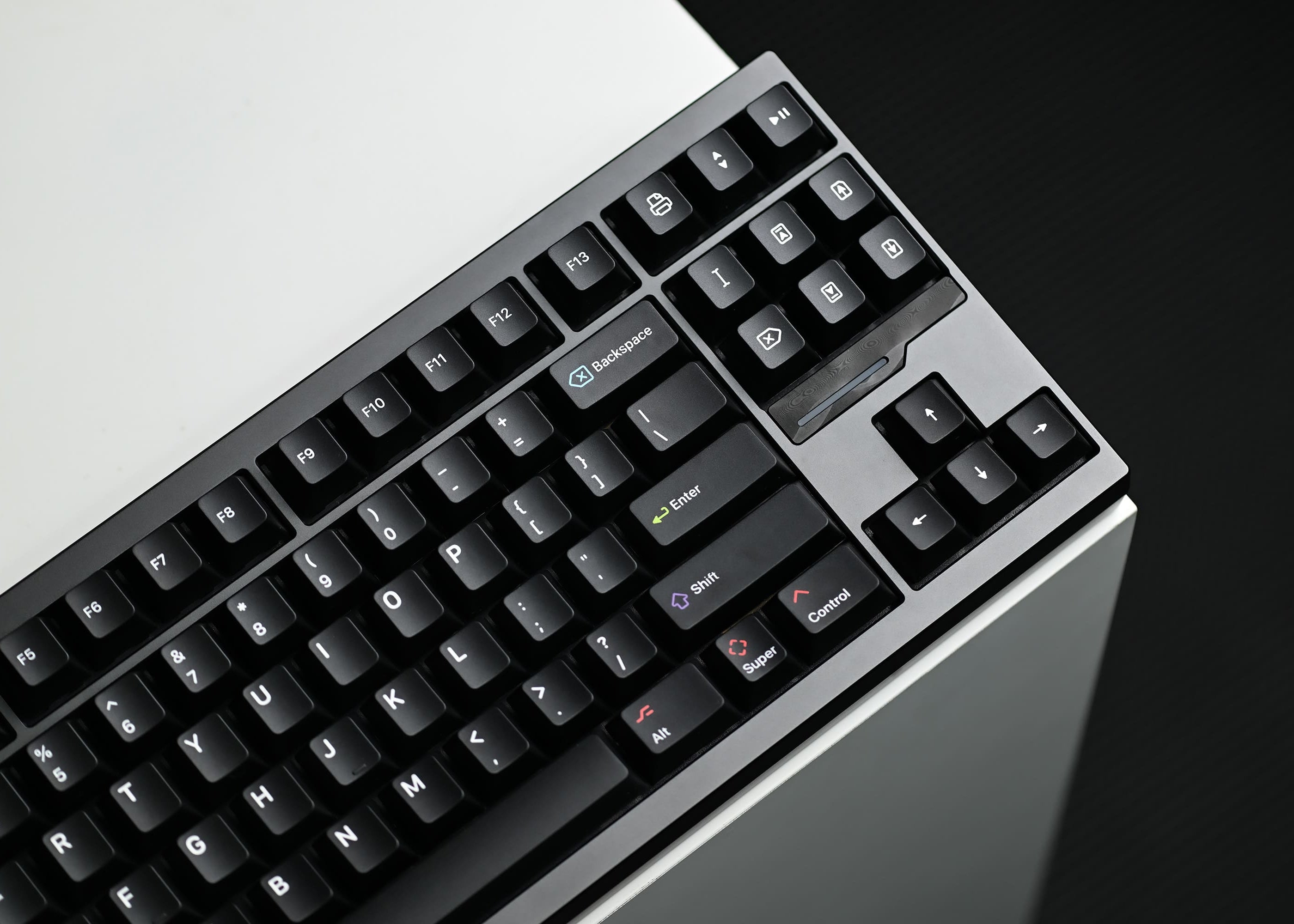 Keyreative KAP White on Black Doubleshot Cherry Profile キー