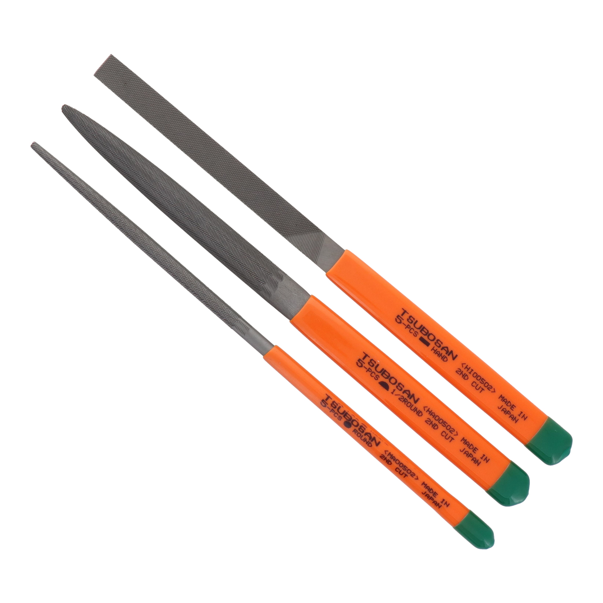 ST-01 切削・研磨 工具 細工ヤスリ 細工用ヤスリ3種セット 中目 5本型