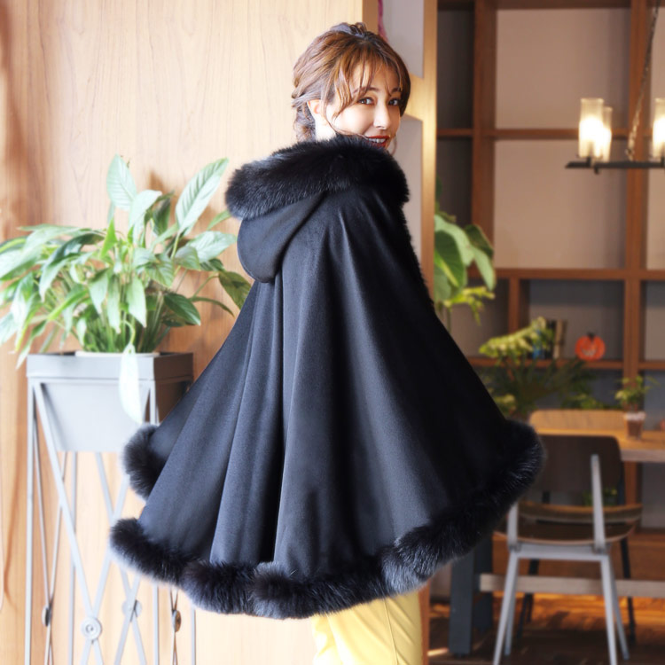 カシミヤ ケープ SAGA フォックス ギフト 6F (02000115r)