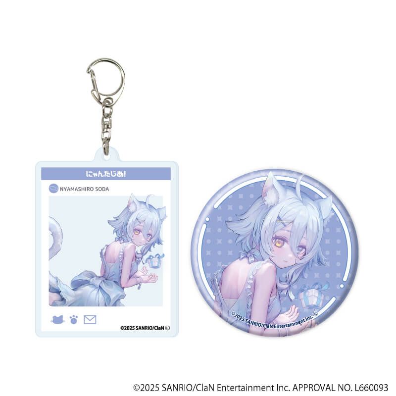 にゃんたじあ！｜アクリルキーホルダー＆缶バッジセット「にゃんたじあ
