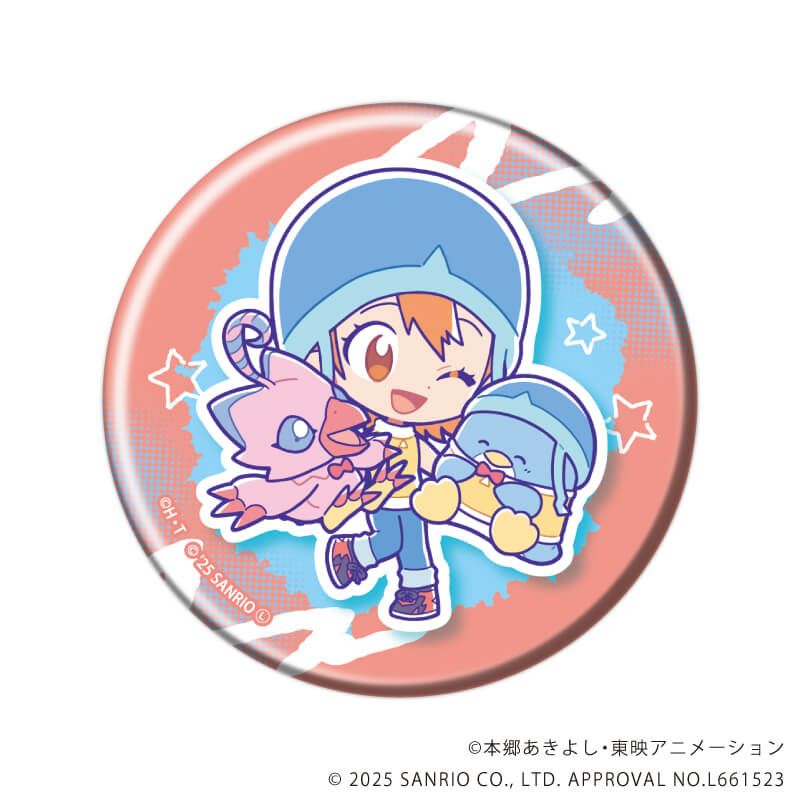 デジモンアドベンチャー×サンリオキャラクターズ｜缶バッジ「デジモン