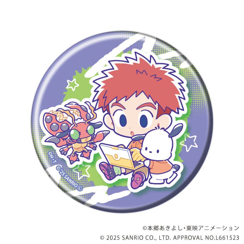 デジモンアドベンチャー×サンリオキャラクターズ｜缶バッジ「デジモン
