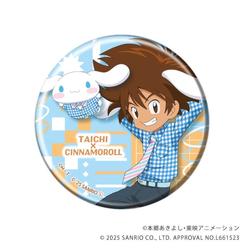 デジモンアドベンチャー×サンリオキャラクターズ｜缶バッジ「デジモン