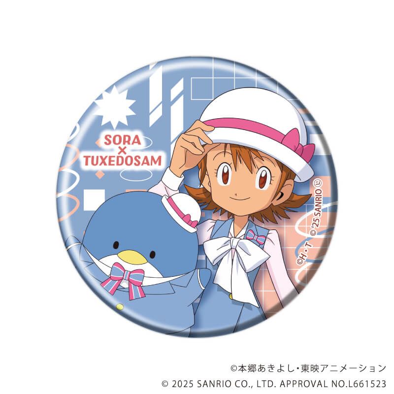デジモンアドベンチャー×サンリオキャラクターズ｜缶バッジ「デジモン