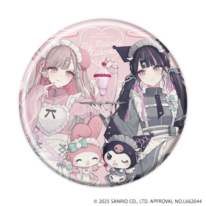 赤倉×サンリオキャラクターズ｜缶バッジ「赤倉×サンリオキャラクターズ