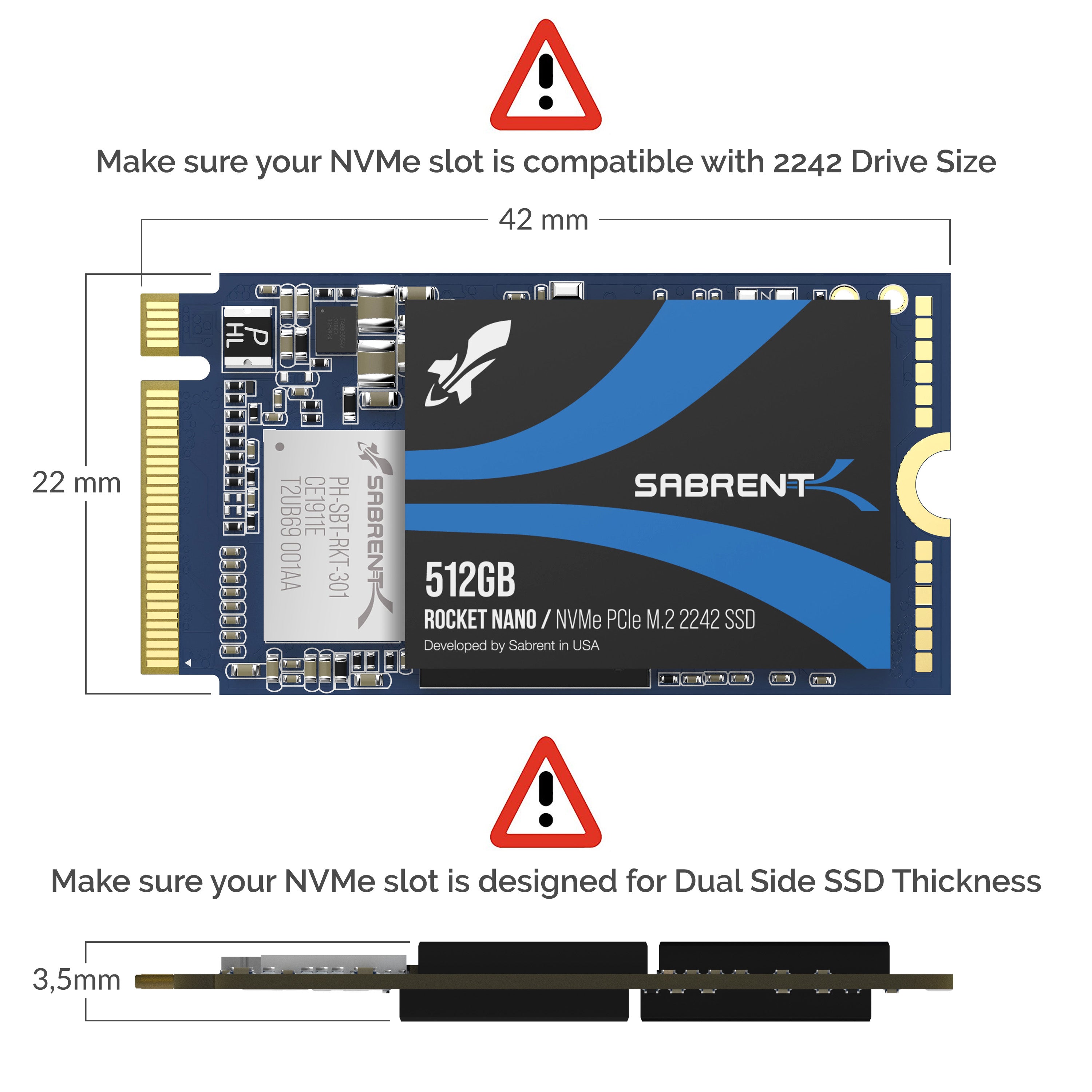 Rocket NVMe 2242 SSD - Sabrent