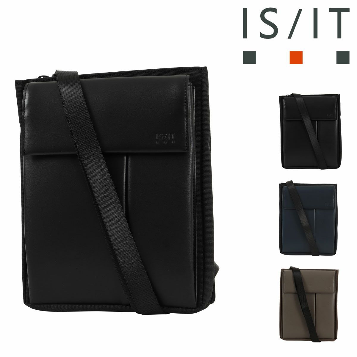 シーケー カルバンクライン ショルダーバッグ 縦型 撥水 本革 メンズ