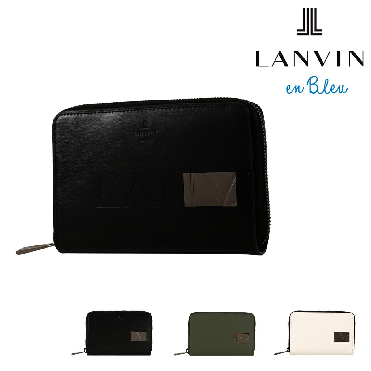 ランバンオンブルー 二つ折り財布 財布 二つ折り ラウンドファスナー