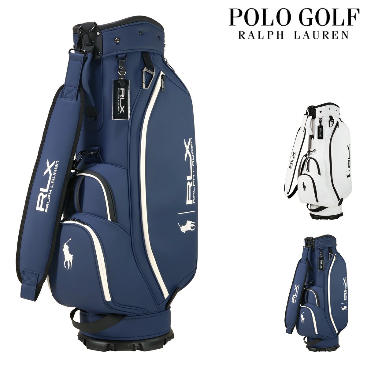ポロ ラルフローレン ゴルフ キャディバッグ カート型 5分割 9型 47