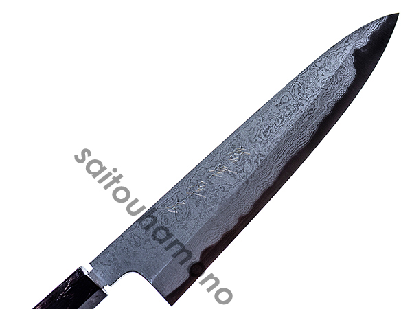 唐津厚広青一鋼割込ダマスカス和牛刀の通販「サイトウ刃物店」