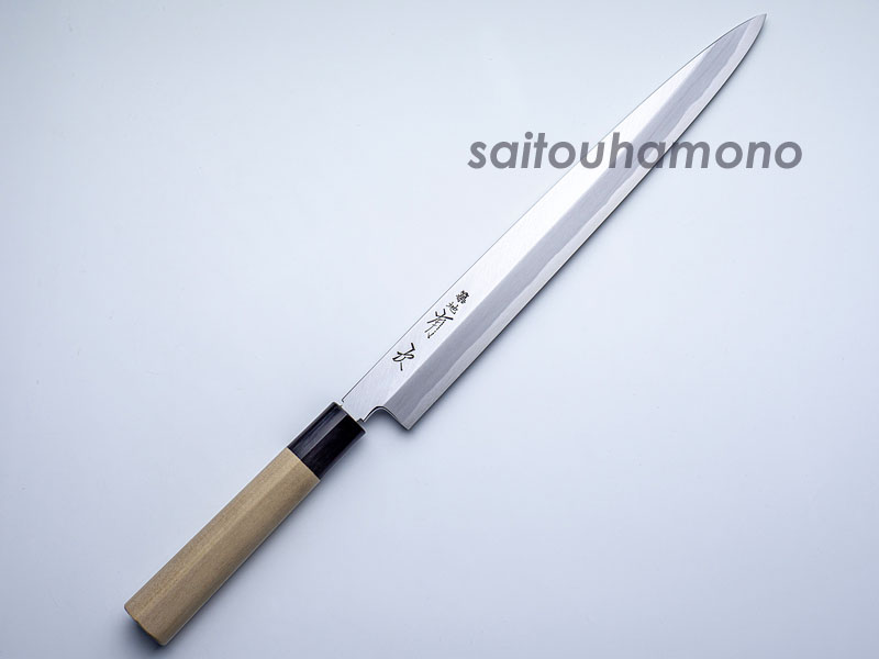 有次白二鋼本霞研和包丁(特製)の通販「サイトウ刃物店」