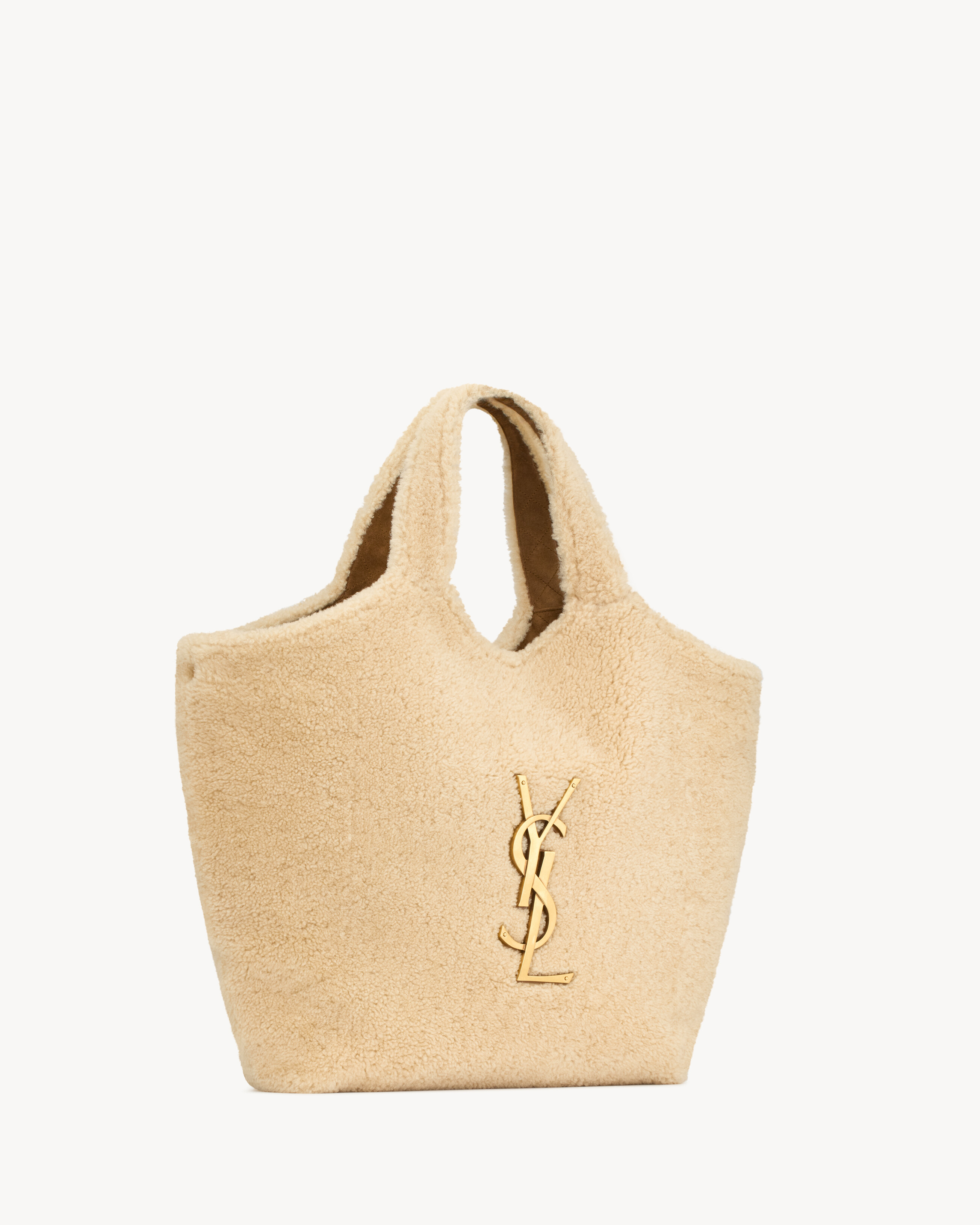 ICARE in shearling in Beige | Saint Laurent | YSL EN-CZ