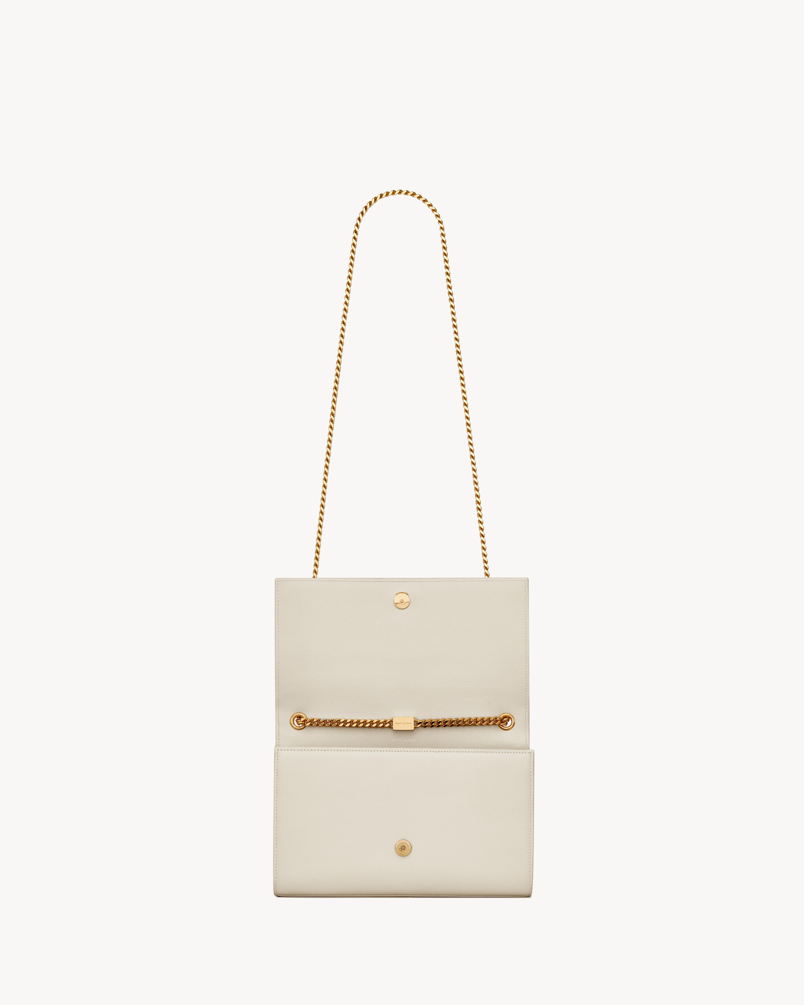 KATE MEDIUM IN GRAIN DE POUDRE EMBOSSED LEATHER in White | Saint