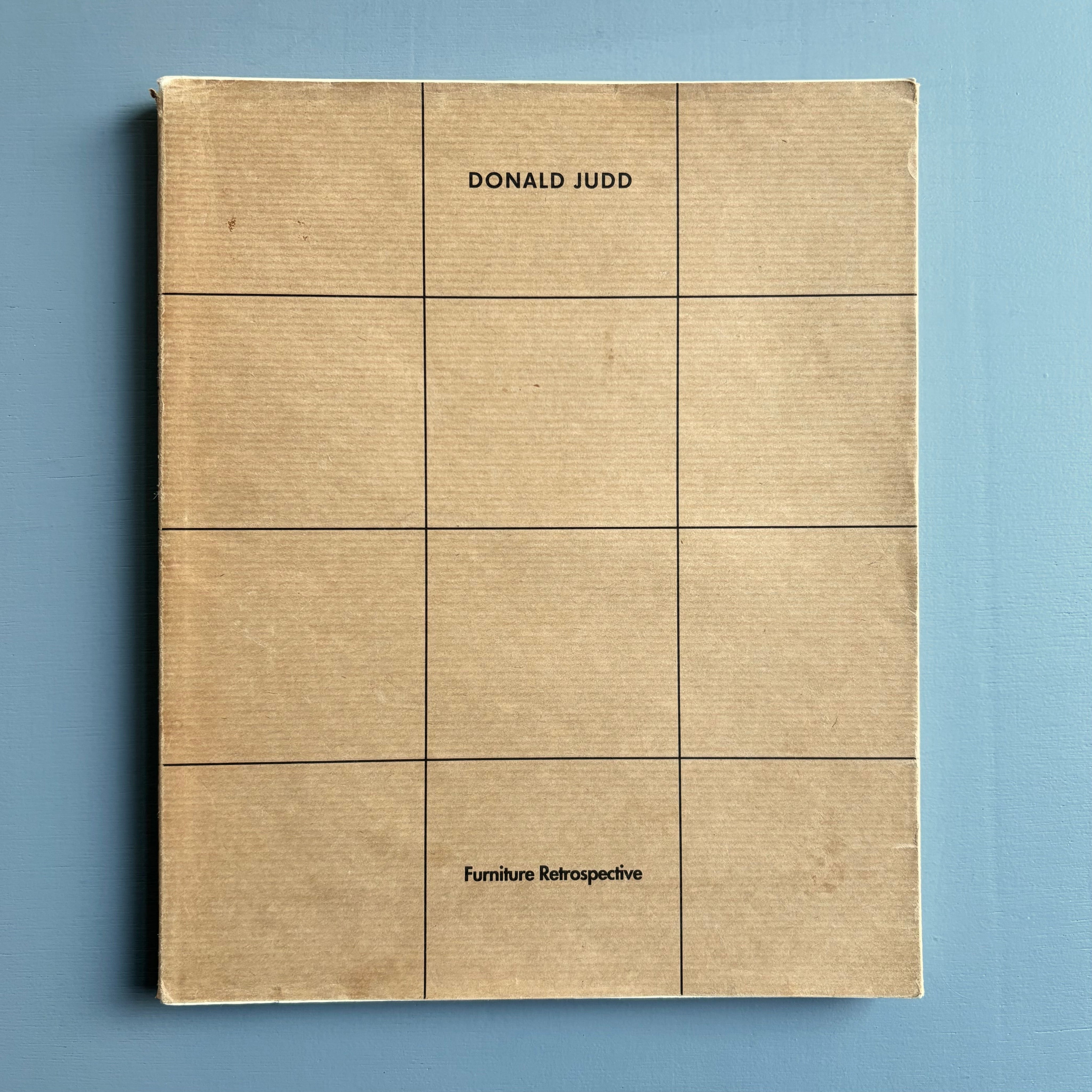 Donald Judd Furniture - Retrospective - Boymans-Van Beuningen