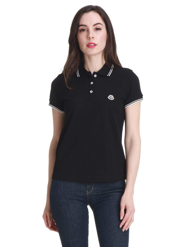 MONCLER (モンクレール) 襟ライン ワンポイント 半袖 ポロシャツ