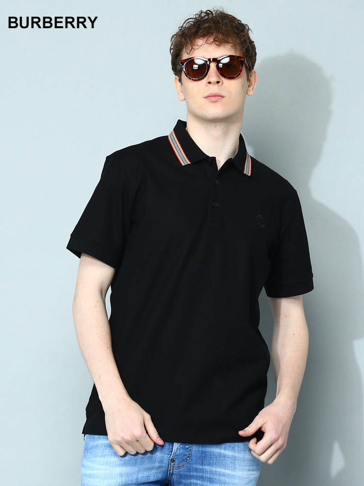 BURBERRY (バーバリー) アイコンストライプカラー コットンピケ