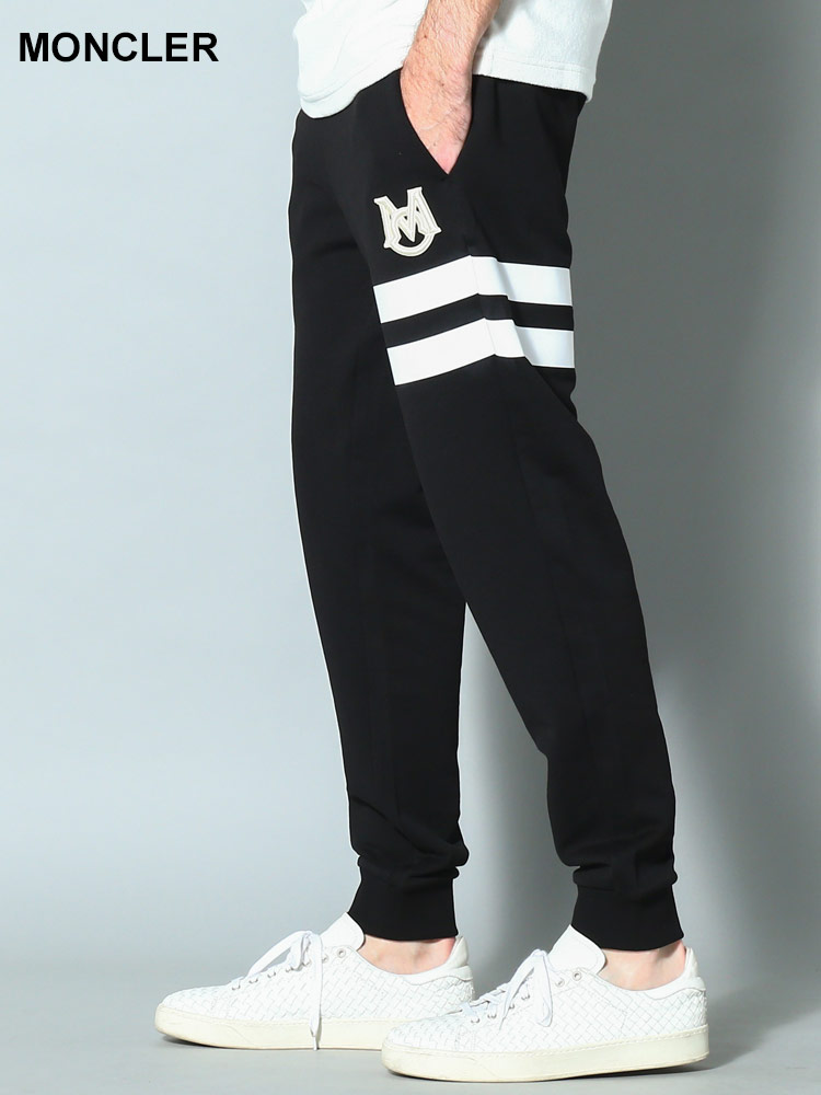 MONCLER (モンクレール) ロゴ ライン スウェットパンツ MC8H00006809KR