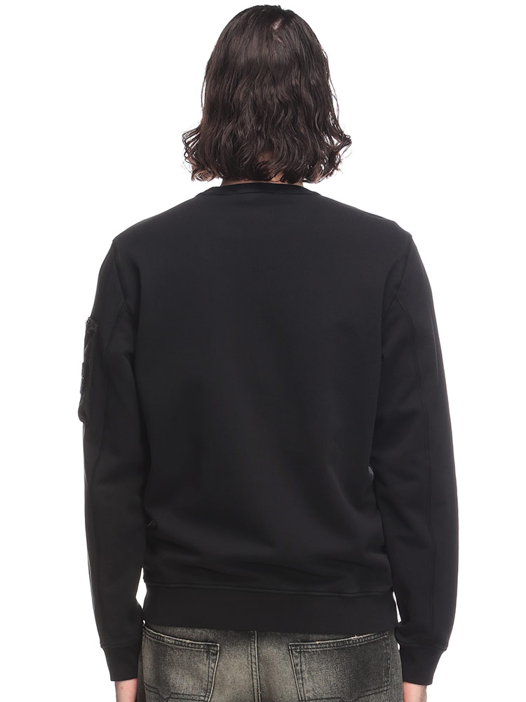 STONE ISLAND (ストーンアイランド) ジップポケット クルーネック