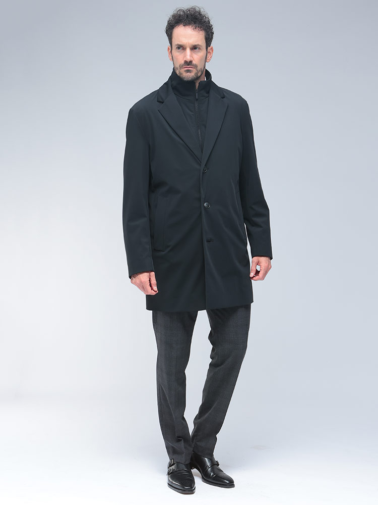 HUGO BOSS (ヒューゴボス) ベスト付き 3WAY ハーフコート レギュラー