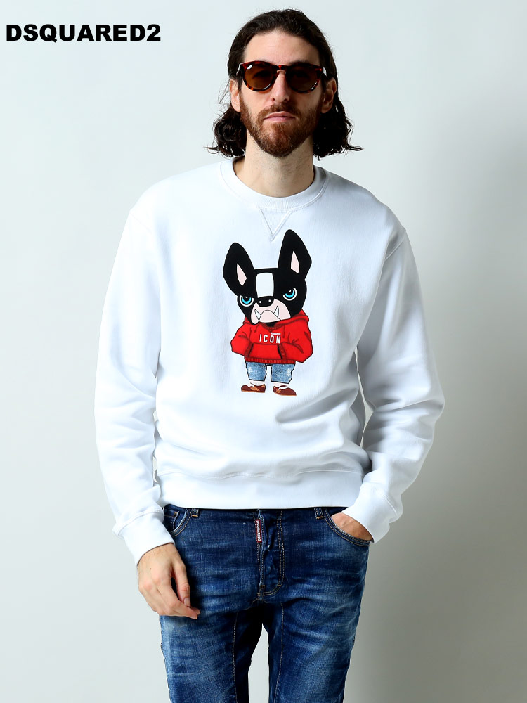 ディースクエアード メンズ トレーナー DSQUARED2 ブランド トップス