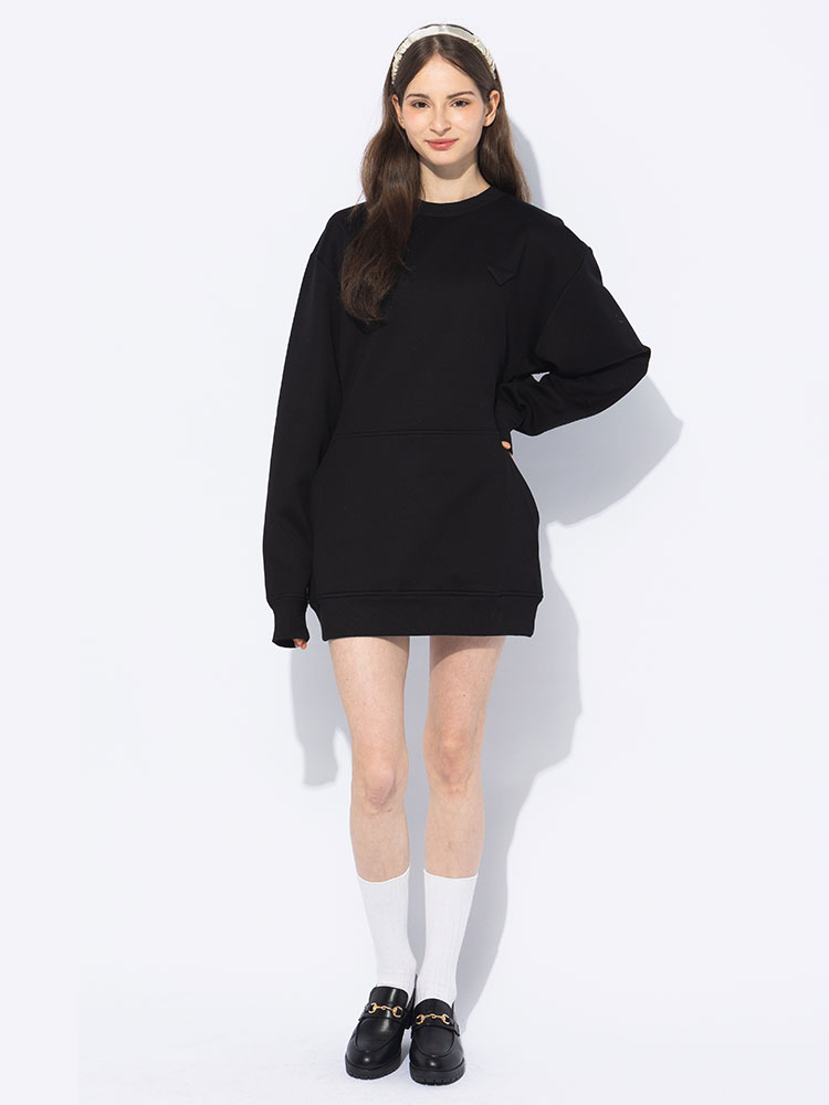 PRADA (プラダ) 立体ロゴ サイドジッパー ポケット付き ショート丈