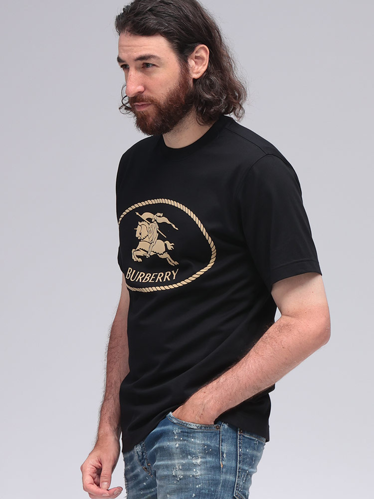 BURBERRY (バーバリー) ナイトスタンプ コットン クルーネック 半袖T