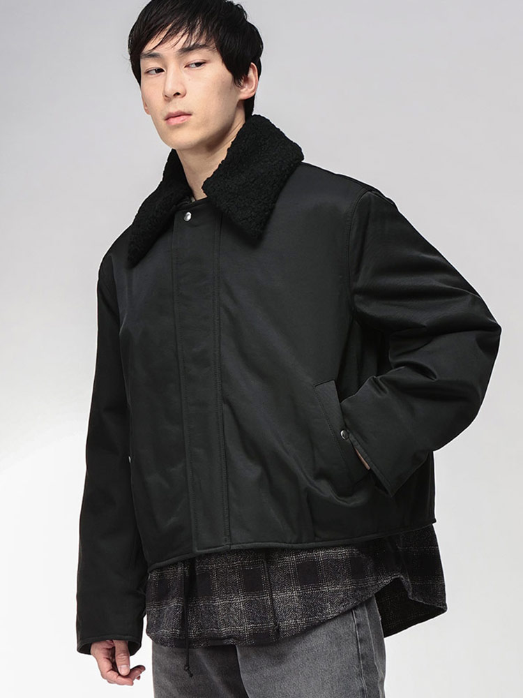 OUR LEGACY (アワーレガシー) ボア襟 ナイロン 裏キルティング