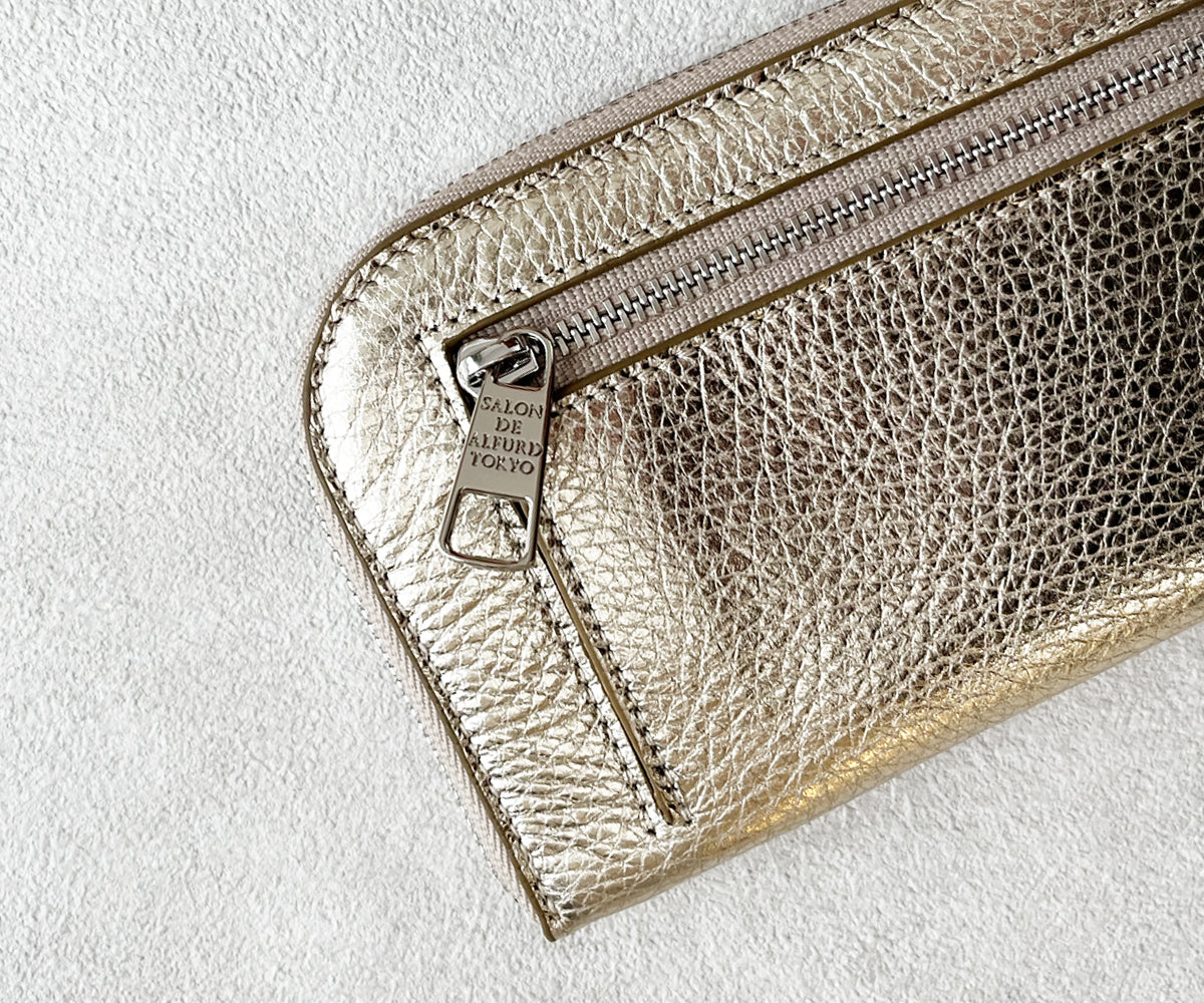 サロンドアルファード L字ファスナー ミニ財布 1819