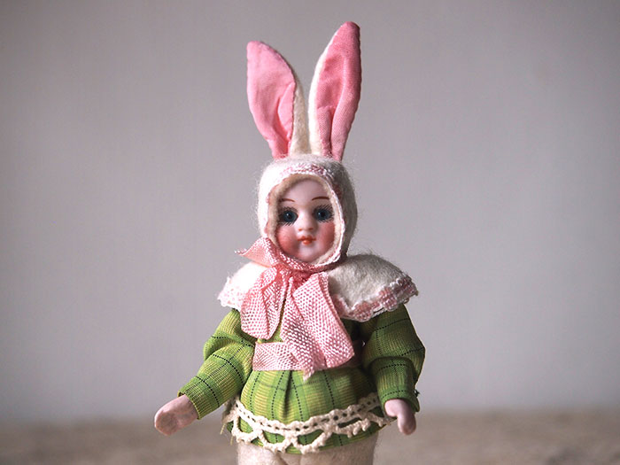 ウサギの着ぐるみビスク・ドール E | アンティーク・フランス雑貨店_