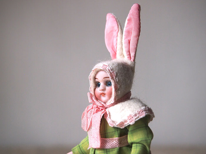 ウサギの着ぐるみビスク・ドール E | アンティーク・フランス雑貨店_