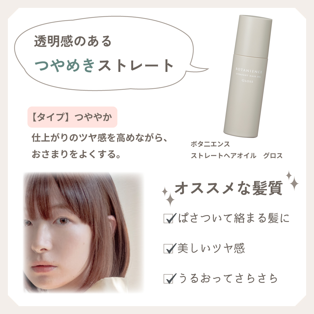 サンコール ボタニエンス ストレートヘアオイルグロス 100mL/10mL
