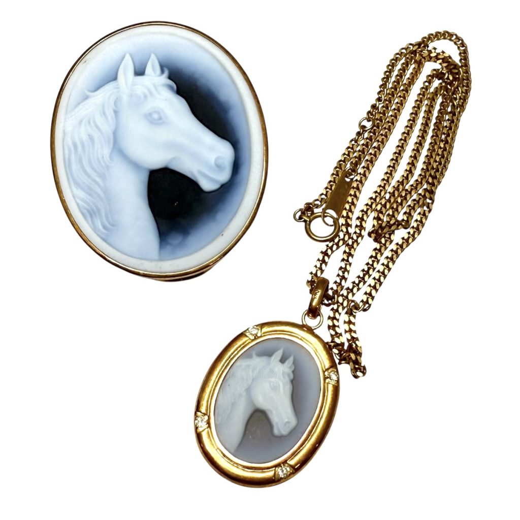 K18(18金) カメオネックレス＆ブローチの買取実績 | 買取専門店さすがや