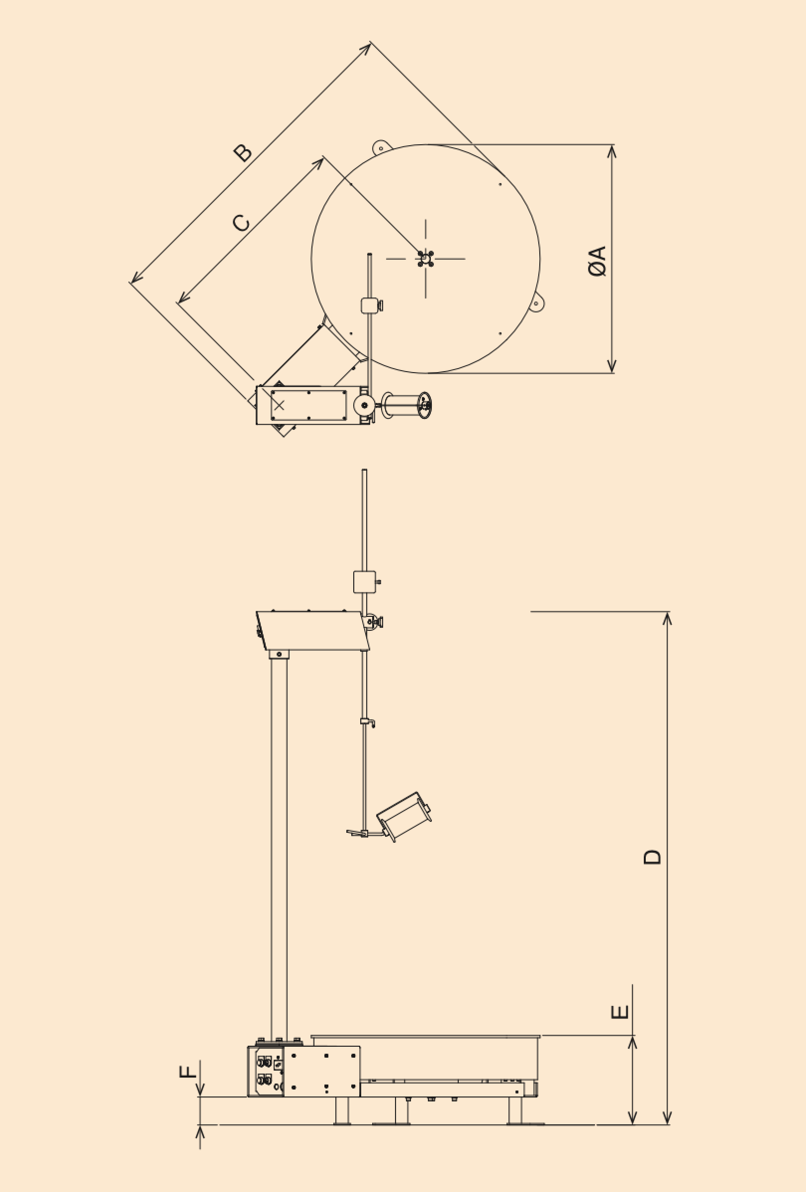 ターンテーブル Tシリーズ T-600/T-700/T-900/T-1100/T-1300 | 繰出し