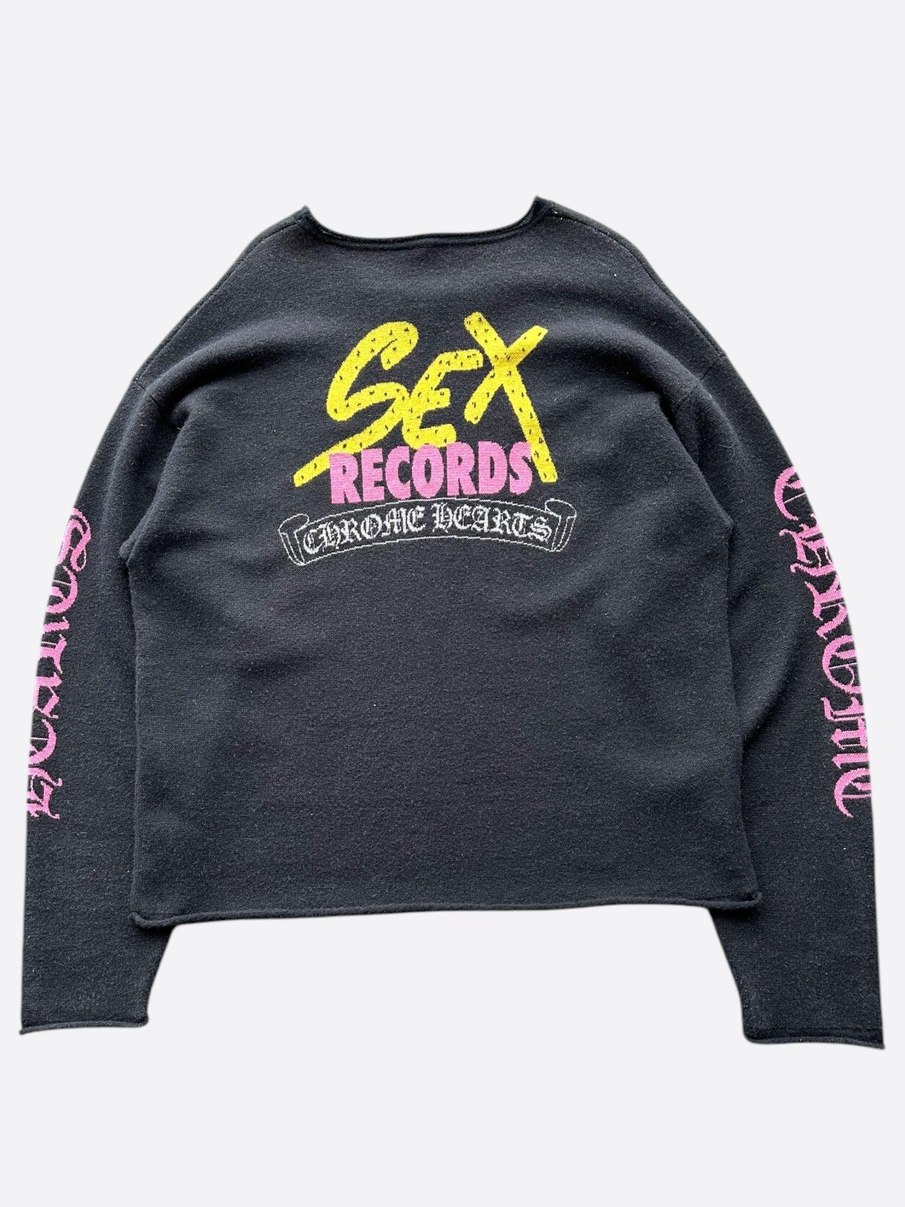 Chrome Hearts Matty Boy Black Sex Records Cashmere Sweater – Savonches