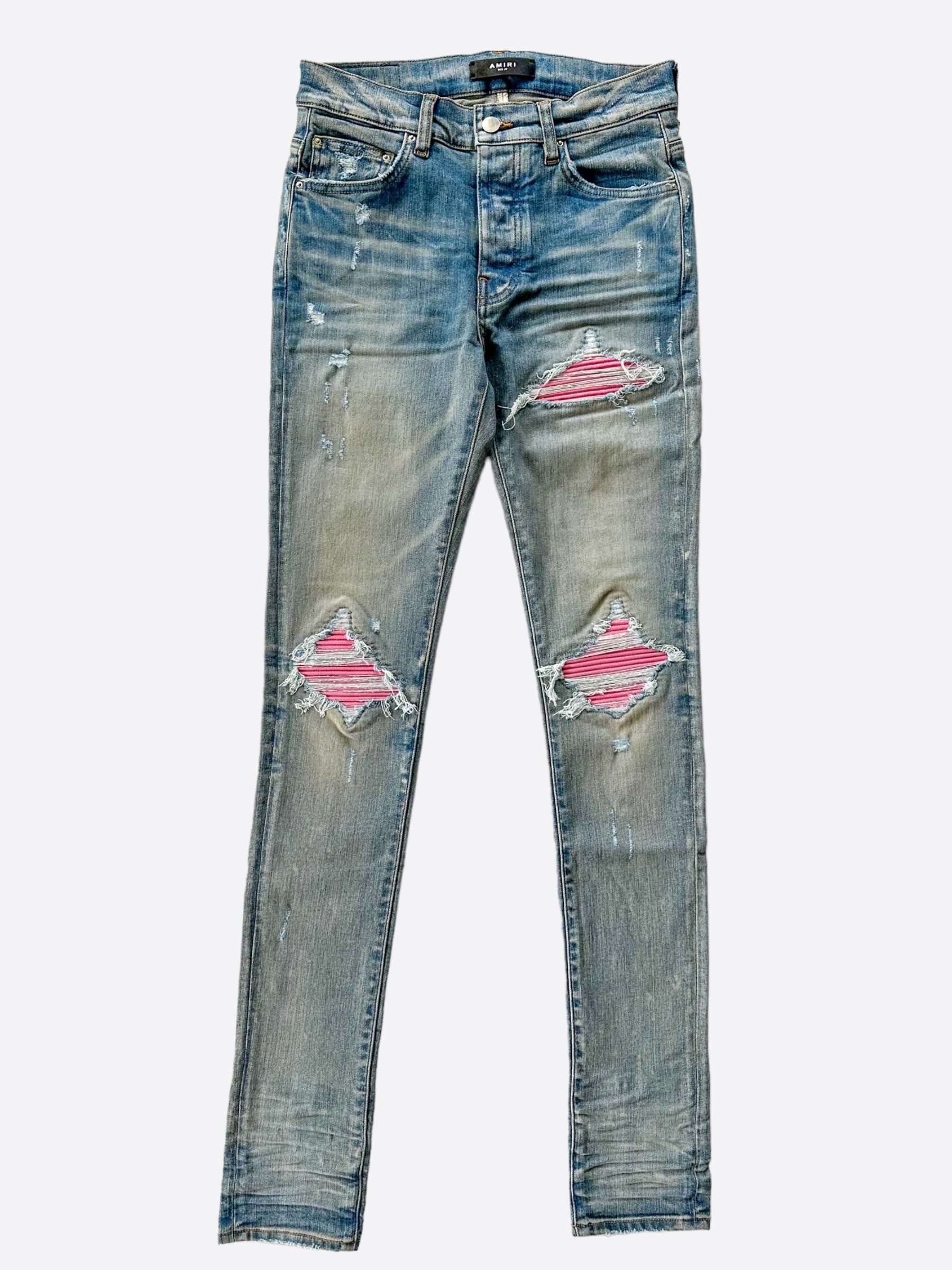 Amiri Blue & Pink Patch MX1 Jeans – Savonches