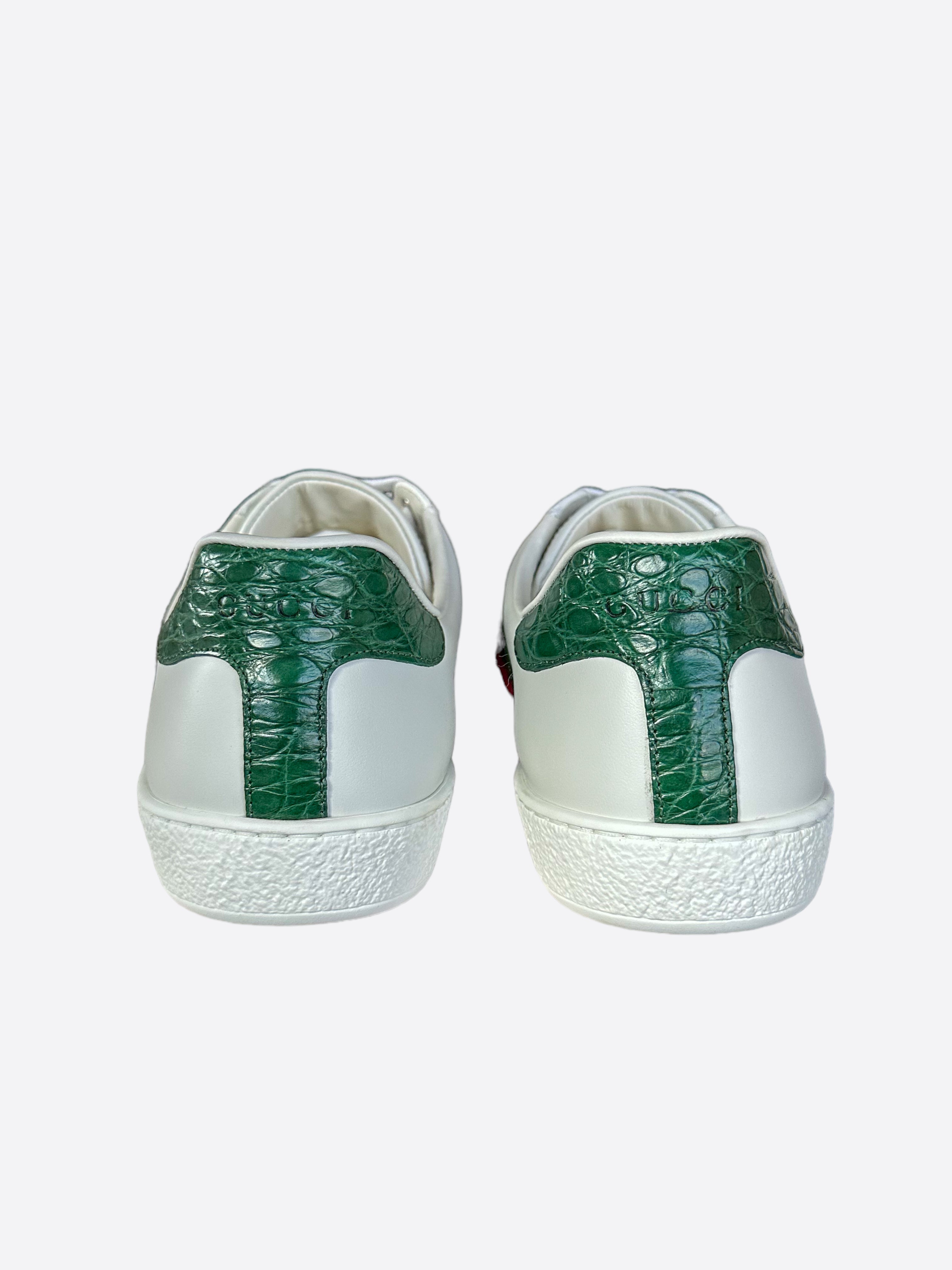 Gucci White Green & Red Striped Ace Sneaker – Savonches