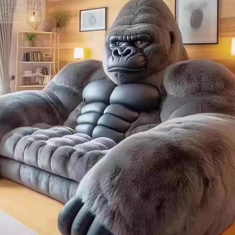 リビングルーム家具大型ゴリラキングスタイルソファ椅子ぬいぐるみ巨大