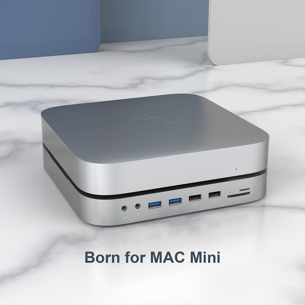 Mac Mini用 USB Type-Cハブ SSD/HDDエンクロージャー USB3.0ドッキング