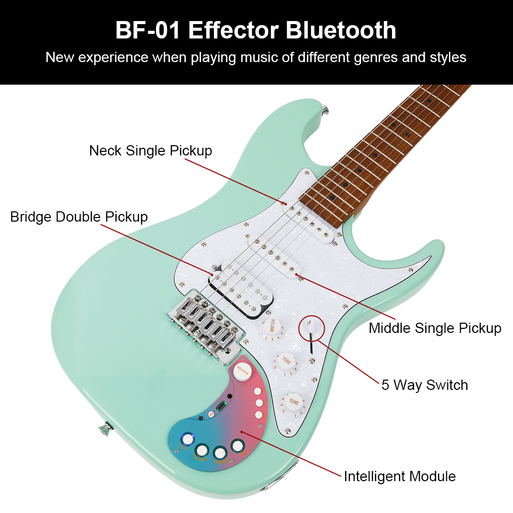 Bullfighter D-160SE Blue Electric Guitar - Affordable Quality for
