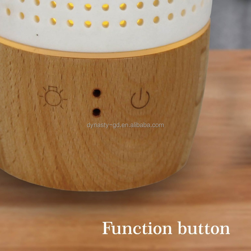 竹製ベースの磁器アロマディフューザー/木製アロマオイル