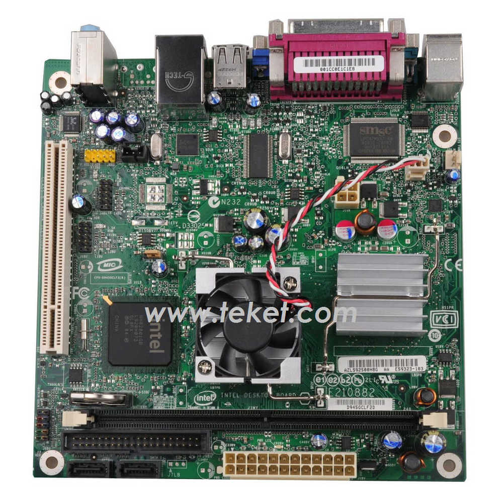 オリジナル Mini ITX マザーボード D945GCLF2、Atom N330、DDR2 1GB対応