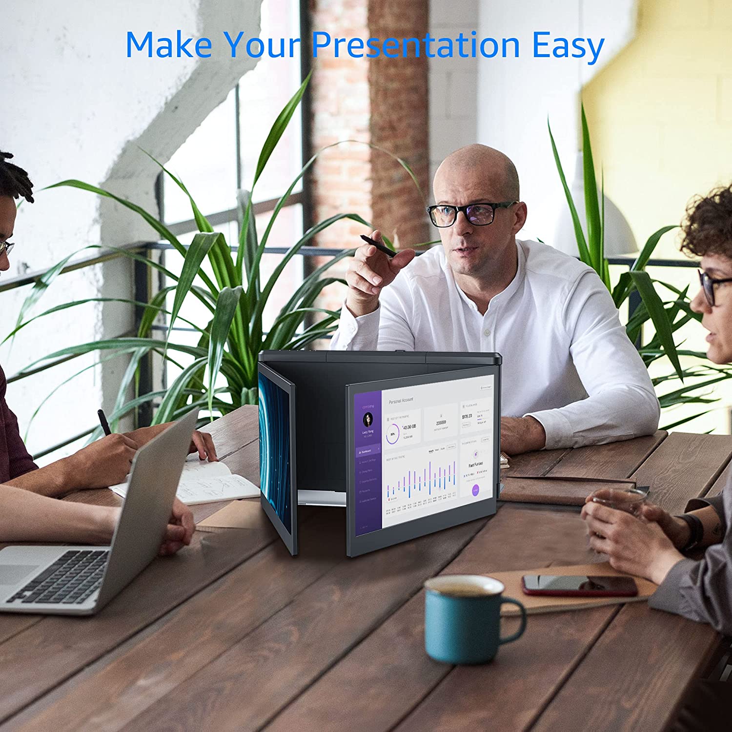 OFIYAA P2 PRO 13.3インチポータブルモニター 1080P IPSディスプレイ
