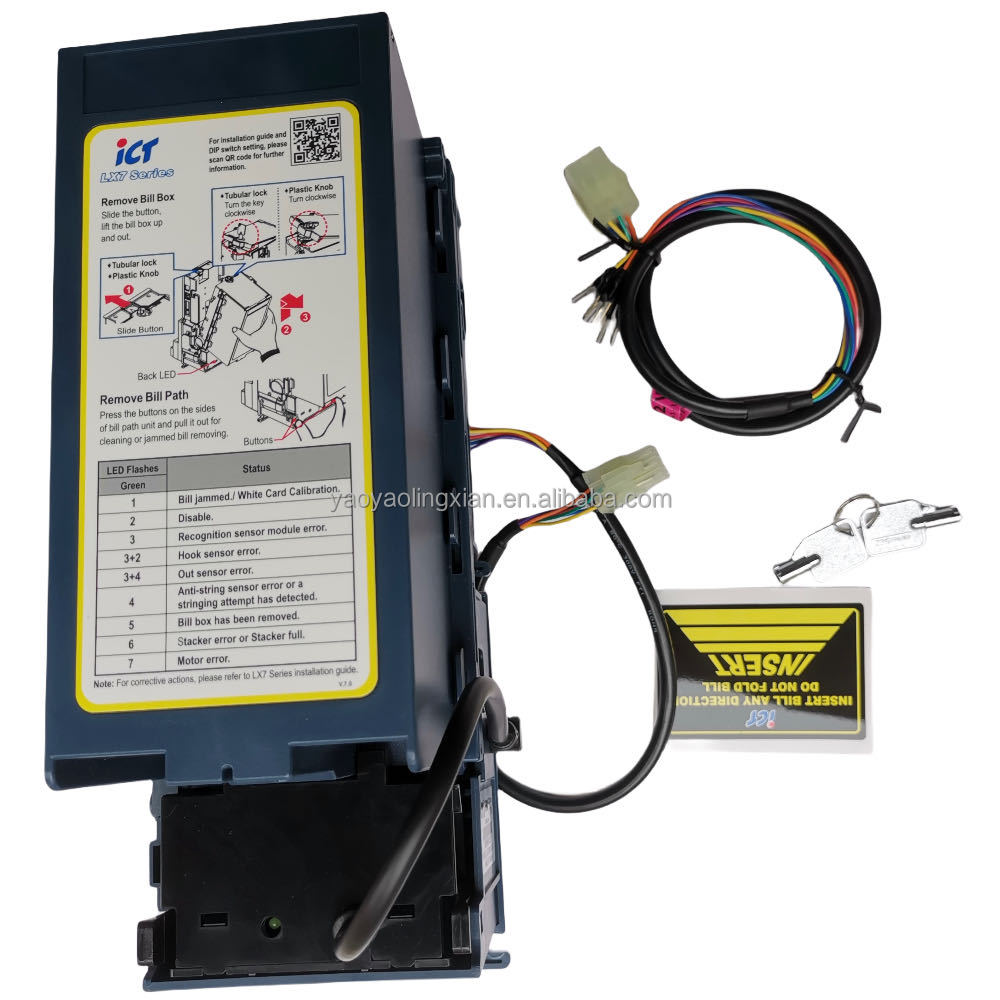 ICT LX7 Bill Acceptor for Coin Pusher Game Machines | Ideal Coin