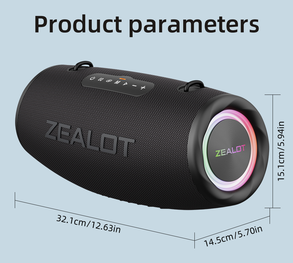 Zealot S87 Wireless Home Theater Speaker - 80W Portable