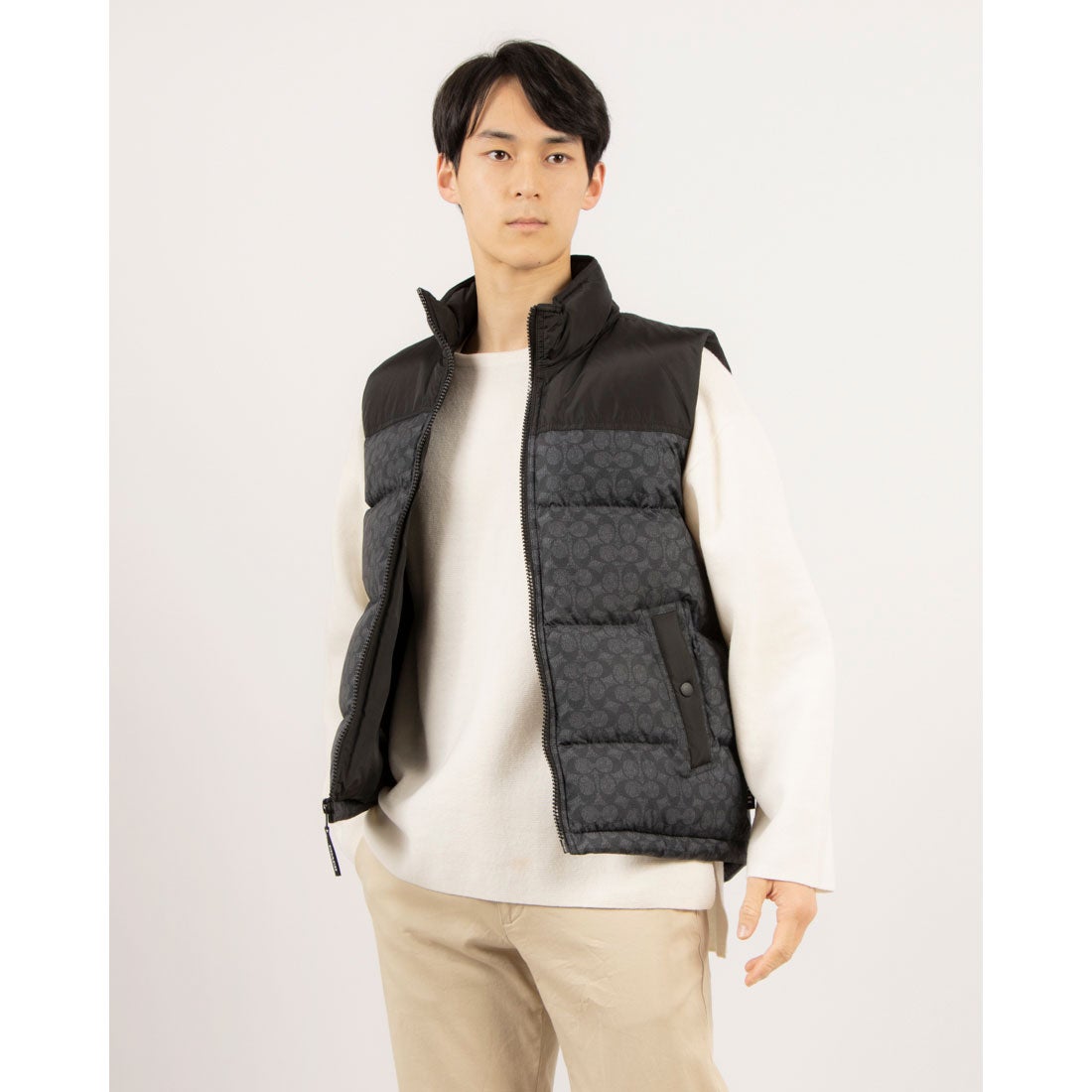 コーチ COACH SIGNATURE DOWN VEST シグネチャー ダウン ベスト