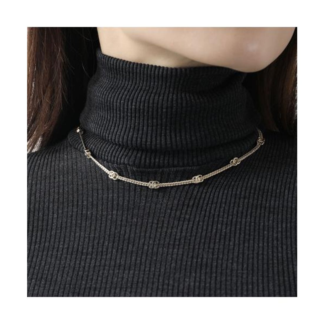 シャネル CHANEL CHANEL ネックレス ABE254 B18058 チョーカー メタル