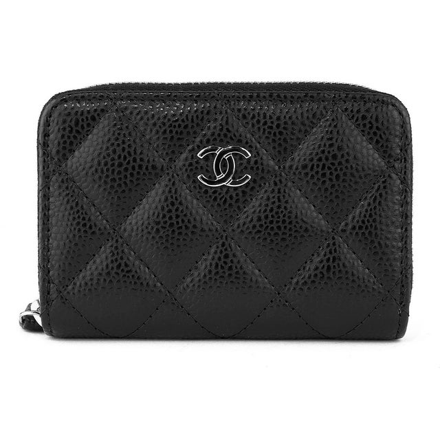 シャネル CHANEL パスケース(定期入れ) キャビアスキン CARD CASE CARD